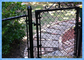 Geweven vinyl gecoate ketting Link hek poort met gegalvaniseerd staaldraad Fit achtertuinen