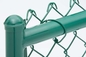 Black Pvc Coated Construction Chain Link Security Fence 60" X 50'' 11 Gauge For Garden Building