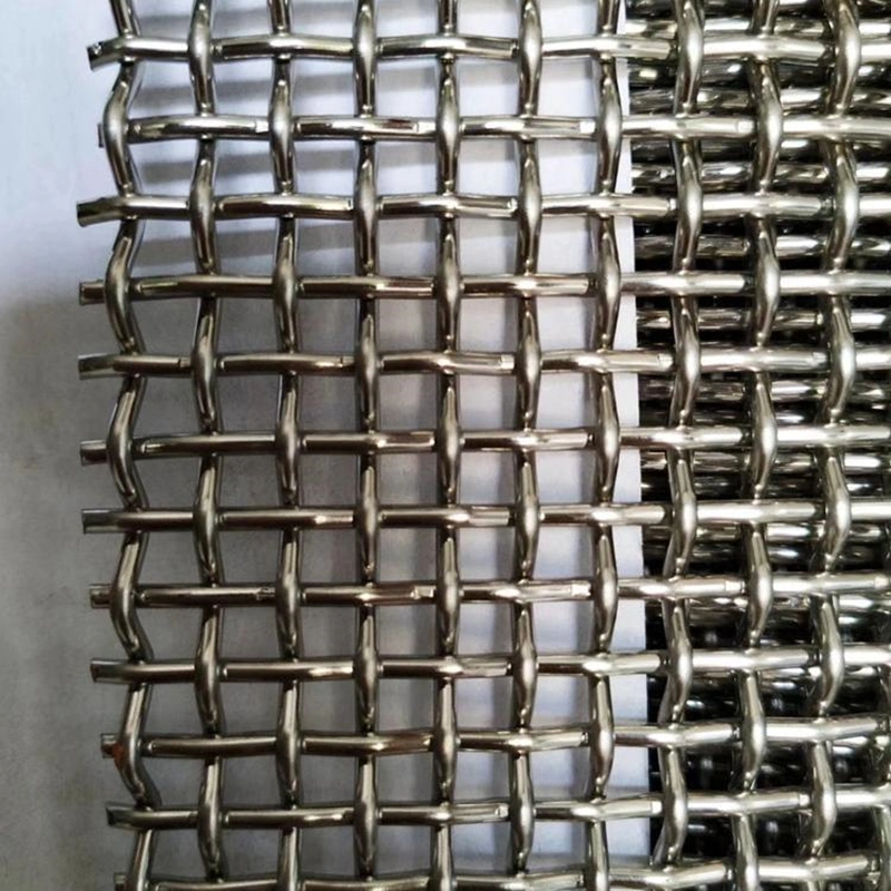Hoog trekvermogen 65 Mn steengroever Crimped Wire Woven Screen Mesh voor vibratie 1