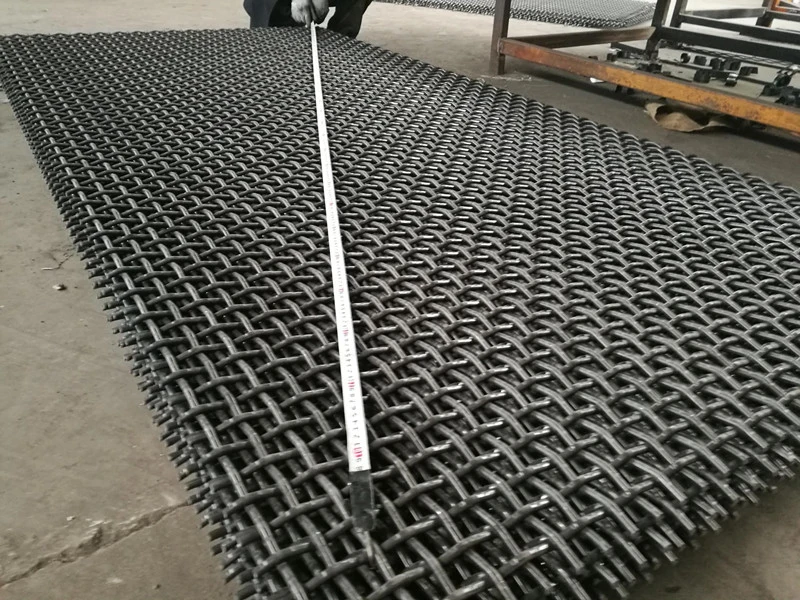 Hoog trekvermogen 65 Mn steengroever Crimped Wire Woven Screen Mesh voor vibratie 2