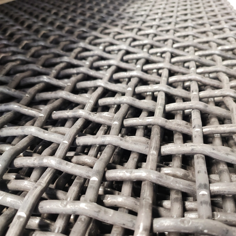 Hoog trekvermogen 65 Mn steengroever Crimped Wire Woven Screen Mesh voor vibratie 4
