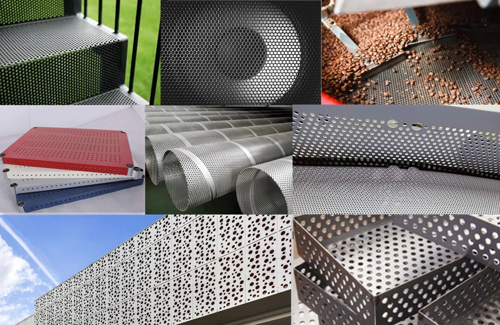 2 mm 3 mm gatgrootte roestvrij staal geperforeerd metaalplaat mesh decoratief plaat voor ventilatie 1