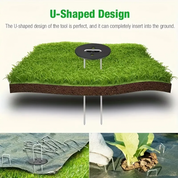 Insectennet Fixing Peg Turf Beveiliging SOD Stapels gegalvaniseerd stalen tuinnagel 1