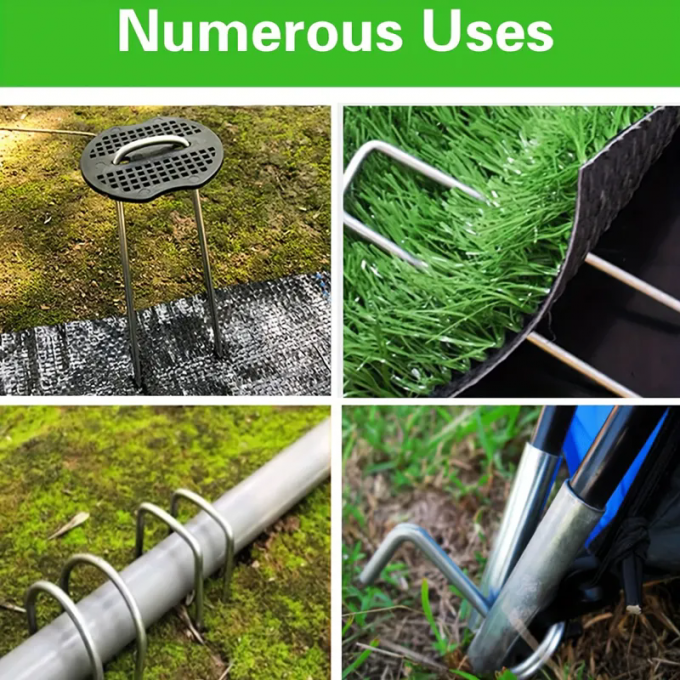 Insectennet Fixing Peg Turf Beveiliging SOD Stapels gegalvaniseerd stalen tuinnagel 5