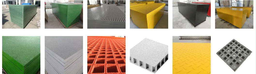 Vierkante maas 20*20*40 Glasvezel / FRP gegoten rooster High Strength Corrosion Resistant 8