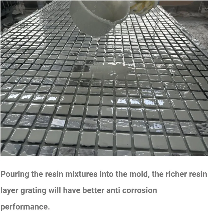 Vierkante maas 20*20*40 Glasvezel / FRP gegoten rooster High Strength Corrosion Resistant 5