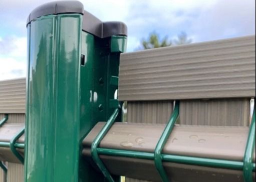 3D-ontwerp 60x60mm gebogen metalen hek voor tuin