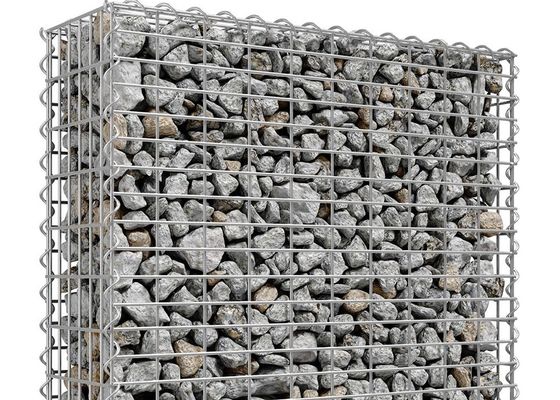 80 X 80mm Ijzerdraad 195 Gelaste Gabion Mesh Square Garden Edging