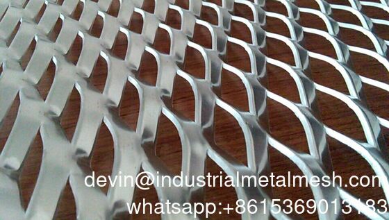 Hoge sterkte zware platte, weerbestendige geëxpandeerde metaalgaas voor constructievloerroosters, traptreden, vloer, beton, baksteen, steiger