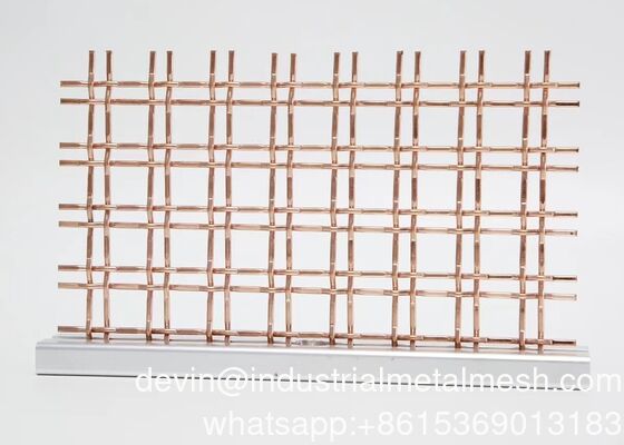 20 Mesh Lock Crimp Wire Mesh 304 Roestvrij staal Geweven metaal Decoratief