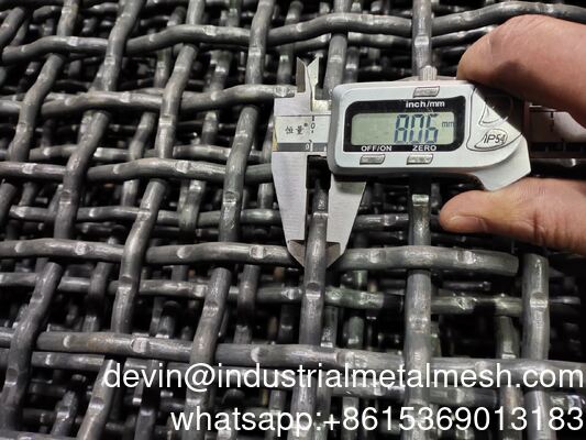 65mn Crimped Wire Mesh Woven Screen Crusher Vibrating Screen Mesh Customized Hook Vibrating Sieve