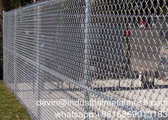 Gegalvaniseerd scheermes, gebreide draad, diamantdraad, gaas hekken, metalen PVC ketenheining hekpost