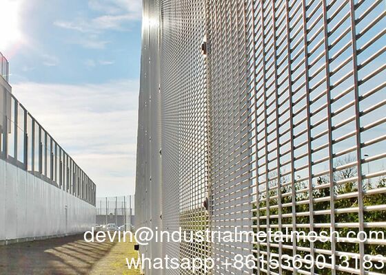 3.3*2.4m Hoog Anti Climb Security Gevangenis hek Panelen 358 Draad hek Maas hek Anti Diefstal hek