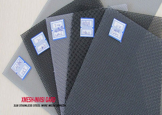 Het anti van de het Roestvrije staalveiligheid van de Mugvlieg het Vensterscherm 18X14 rangschikt Zwarte Kleur