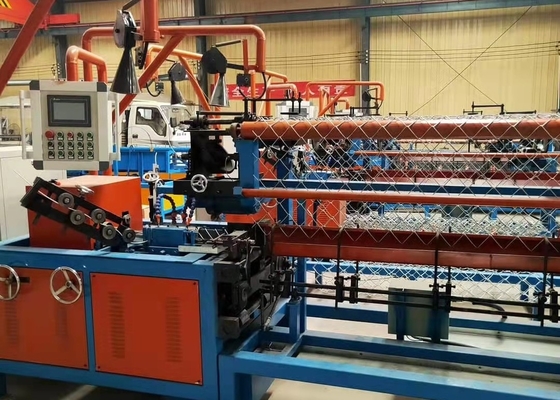 Double Wire 3m Width Touchscreen Automatic Chain Link Fence Machine