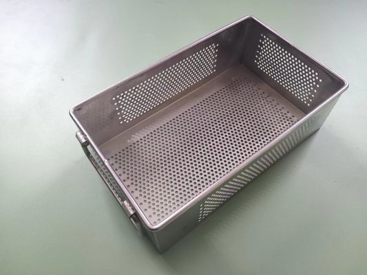 Zilver 0.5mm Roestvrij staaldraad Mesh Tray Sterilizing Corrosion Resistant