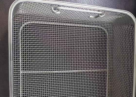 Keuken 304 Roestvrij staaldraad Mesh Storage Basket 300x197x70mm