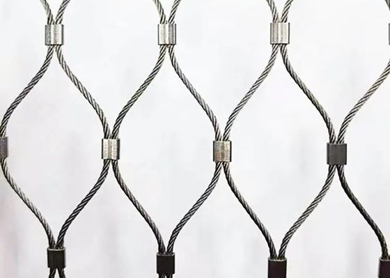Kabel de Met hoge weerstand van de het Roestvrije staaldraad van 304 316 316l Mesh Net For Aviary Zoo