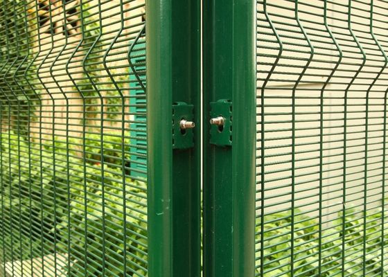 Met een laag bedekt pvc galvaniseerde Draagbare Veiligheid 358 Omheining Panel Custom 6 Gelaste Maat