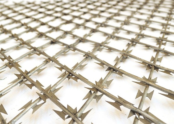 Warm gedompeld gegalvaniseerd prikkeldraad Bto-22 Concertina Razor Wire 450 mm spoeldiameter