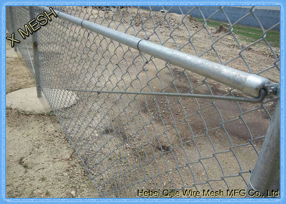 11 Gauge Chain Link Fence Fabric thermisch verzinkte staaldraad / palen