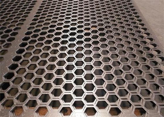 Duplex kwaliteit roestvrij staal Hexagonale geperforeerde metaalplaat