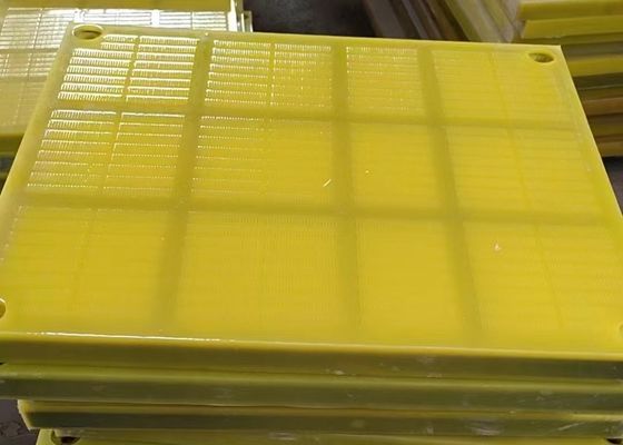 Gele Pu-het Schermcomités van het Netwerkpolyurethaan met Haak voor Mijn het Trillen