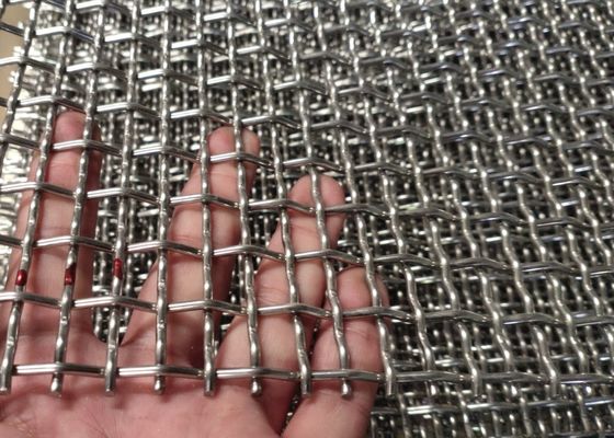 Hoge treksterkte 8x13mm Opening roestvrij staal gekrimpd gaas