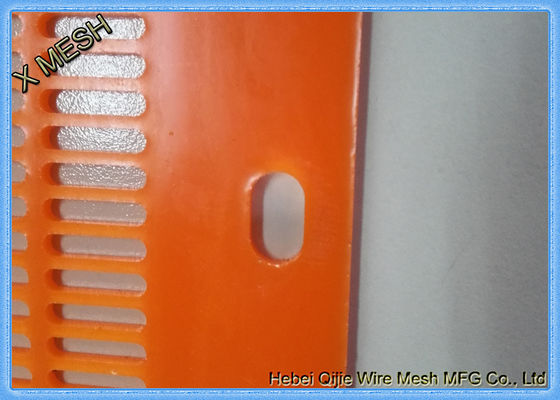 Van het de Mijnbouwscherm van het hoge Frequentiepolyurethaan van de het Netwerktik de Stroomplof die Pu Matten Langwerpig Gat springen