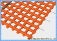 Oranje polyurethaan zelfreinigende scherm Mesh hoge slijtage weerstand voor metallurgie