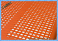 Oranje polyurethaan zelfreinigende scherm Mesh hoge slijtage weerstand voor metallurgie