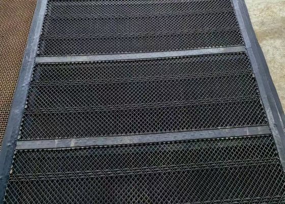 Rubber zelfreinigend trillingsschermnet voor schaliescherming