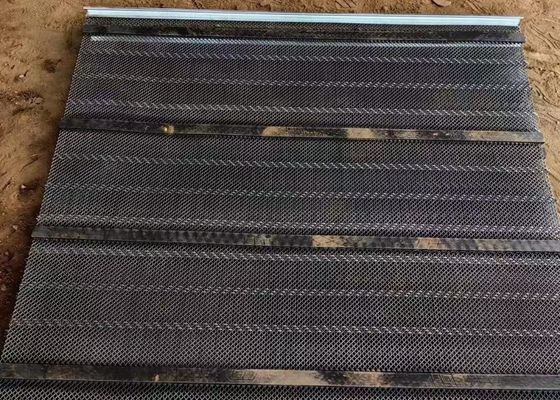Rubber zelfreinigend trillingsschermnet voor schaliescherming