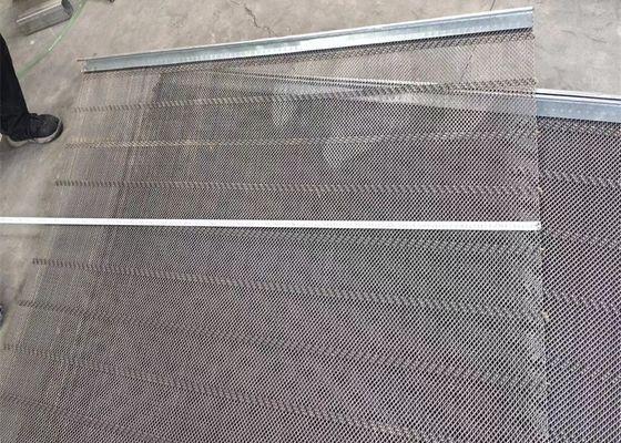 Het slot Geplooide Scherm Mesh Woven van de Draadmijnbouw 1mm Grootte