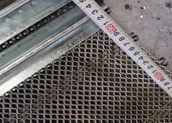 Zwart Ijzer 4mm het Trillende Scherm Mesh Square Woven Crimped Wire