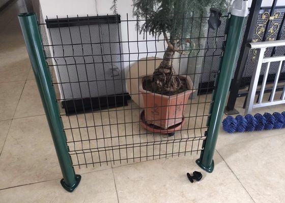 De pvc Met een laag bedekte Comité Gebogen Tuin van Peach Post For van de Staalomheining