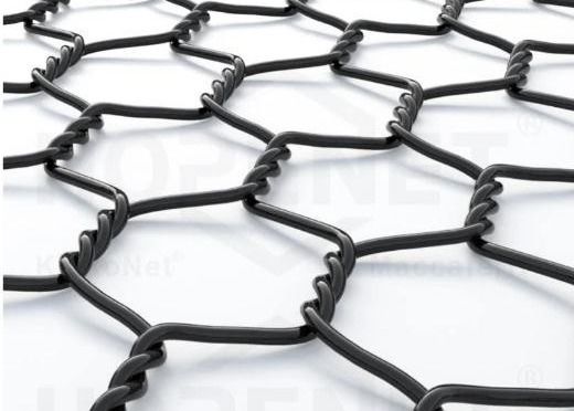 100% de Materiële Hexagonale Draad Mesh Net Black Color van de huisdierenpolyester
