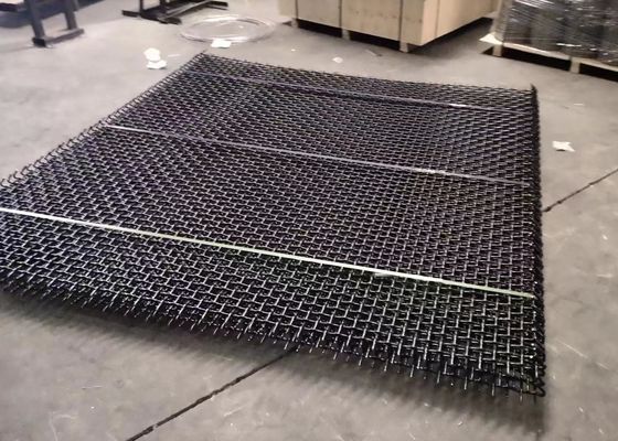 Roestvrij staal gecrimpte draad mijnbouw zeef trillende scherm mesh