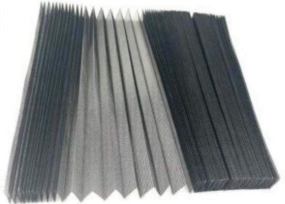 Het zwarte Gekleurde Geplooide Mugscherm 18x16 schakelt 2.4m Breedte X Lange in 10m
