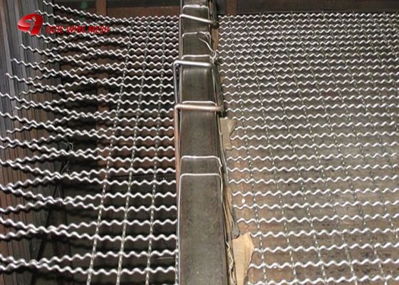 Hoge treksterkte 8x13mm Opening roestvrij staal gekrimpd gaas