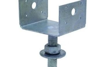 Gegalvaniseerde hekpost U-beugel houten connector voor houten constructies