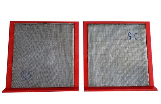Mining Wedge Draad Scherm Lage drukverlies 0.02mm-12.7mm Openingsbereik