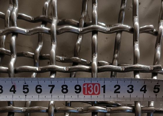 304 Mesh Crimped roestvrij staal draad mesh voor mijnbouw Vibrating Swing Screen Mesh