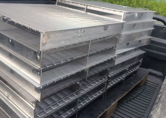 Op maat gemaakt 500 mm diameter roestvrij staal V draad wig draad scherm voor duurzame constructie