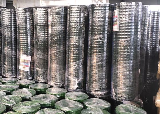 3/4X3/4 SGS bedekte Groen Gekleurd Pvc Gelaste Draad Mesh Rolls voor gevogelte met een laag