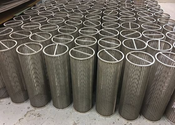 Op maat gemaakt 500 mm diameter roestvrij staal V draad wig draad scherm voor duurzame constructie