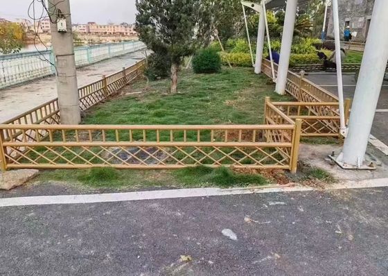Veiligheidspoederjas Bambus imitatie Tuin villa hek Bewerkte ijzeren decoratief hek