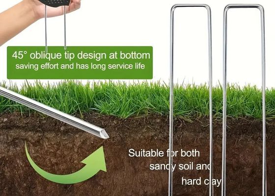 Gegalvaniseerde landschapsstapels U-vormige gazonnagel