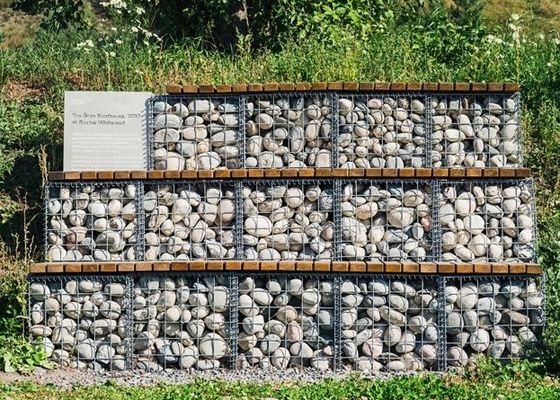 Gelaste Gabion-Manden met Deksel Gegalvaniseerde Draad Behoudende Muur