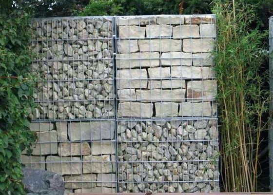 Gelaste Gabion-Manden met Deksel Gegalvaniseerde Draad Behoudende Muur
